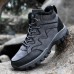 Men PU Leather Warm Lined Hiking Snow Outdoor Boots