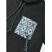 Men Navajo Pocket Drawstring Designed Elastic Neck T  Shirts